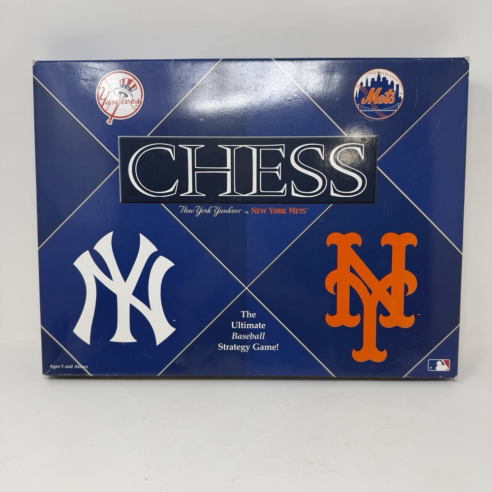 New York Yankees VS New York Mets Chess Set READ Description
